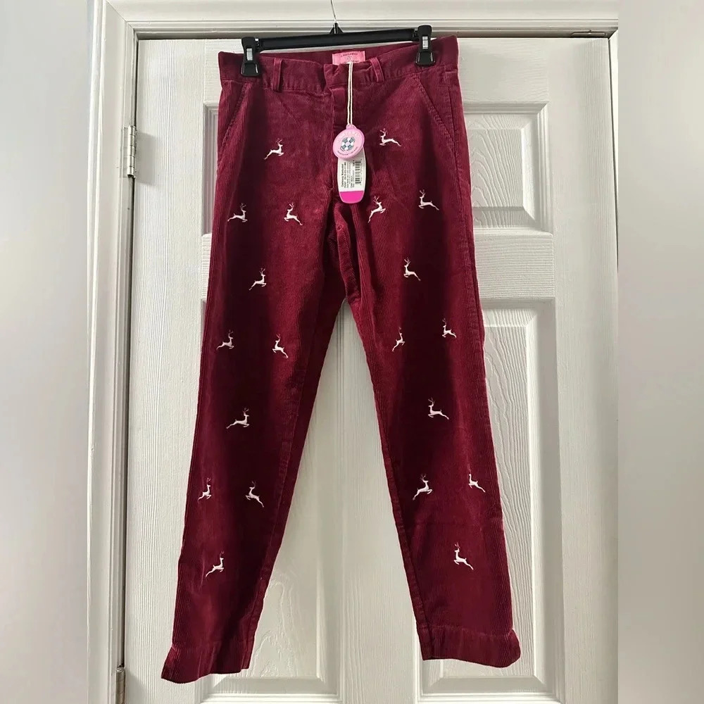 CASTAWAY NANTUCKET ISLAND Stretch Corduroy Ankle Capri Pants